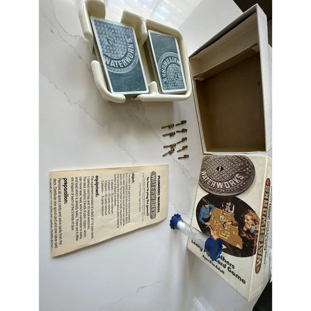 Waterworks Game - Board Game - Vintage and Collectible Game Parker Brothers